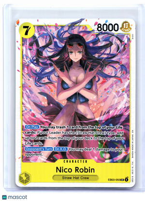 2026 One Piece Card Game—Nico Robin #EB03-055 Heroines Edition—Super Rare Foil