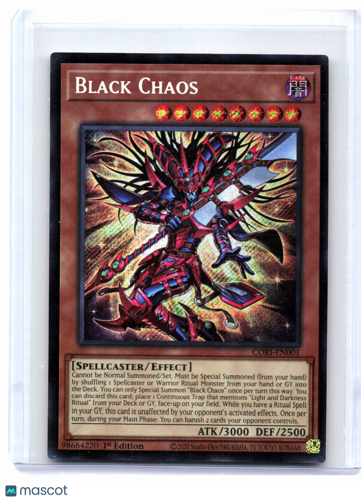 2026 YuGiOh—Black Chaos #CORI-EN001 Chaos Origins—Secret Rare Foil (1st Edition)