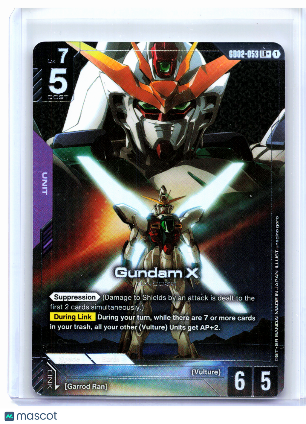 2025 Gundam Card Game—Gundam X #GD02-053 Dual Impact—Legend Rare+ Foil