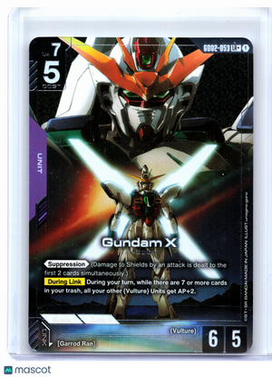 2025 Gundam Card Game—Gundam X #GD02-053 Dual Impact—Legend Rare+ Foil