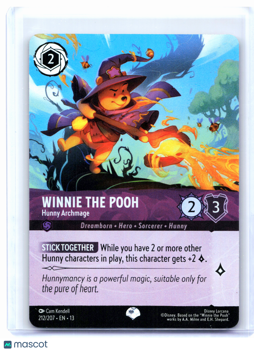 2026 Lorcana—Winnie the Pooh - Hunny Archmage #212 Attack of the Vine!—Epic Foil