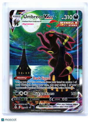 2021 Pokemon—Umbreon VMAX (Alt Art Secret) #215/203 Evolving Skies—Secret Rare