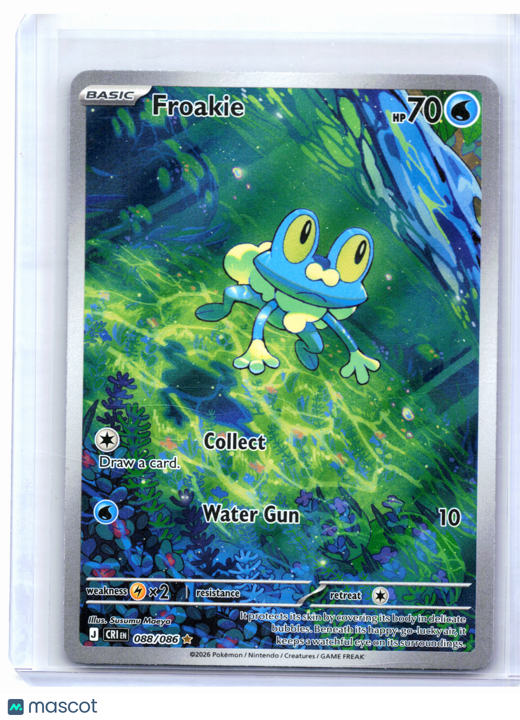 2026 Pokemon—Froakie #088/086 Chaos Rising—Illustration Rare Holo