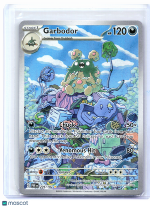 2023 Pokemon—Garbodor #204/182 Paradox Rift—Illustration Rare Holo [LP]
