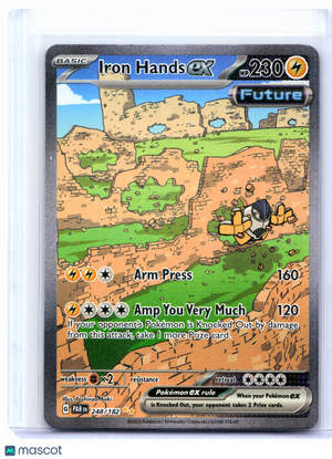 2023 Pokemon—Iron Hands ex #248/182 Paradox Rift—Illustration Rare Holo [LP]
