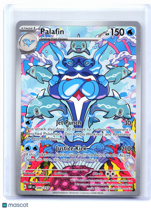2023 Pokemon—Palafin #200/197 Obsidian Flames—Illustration Rare Holo [LP]