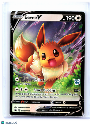 2020 Pokemon—Eevee V #SWSH065 Sword & Shield Promos—Black Star Promo Holo [MP]