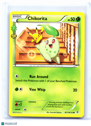 2016 Pokemon—Chikorita #RC1/RC32 Generations: Radiant Collection—Nonholo [HP]