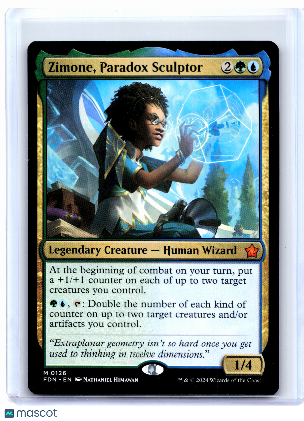 2024 Magic: TG—Zimone, Paradox Sculptor #0126 Foundations—Mythic Nonfoil