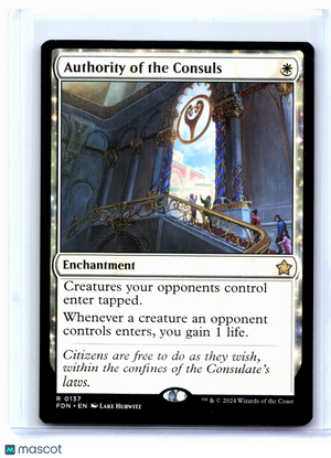 2024 Magic: The Gathering—Authority of the Consuls #137 Foundations—Rare Nonfoil