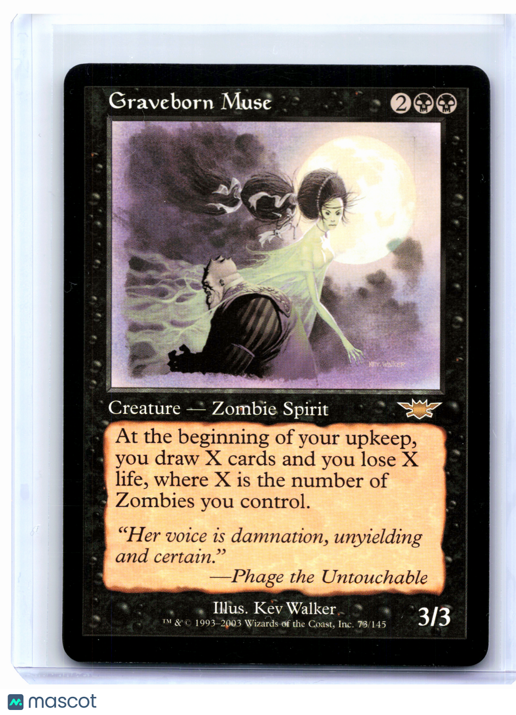 2003 Magic: The Gathering—Graveborn Muse #73 Legions—Rare Nonfoil