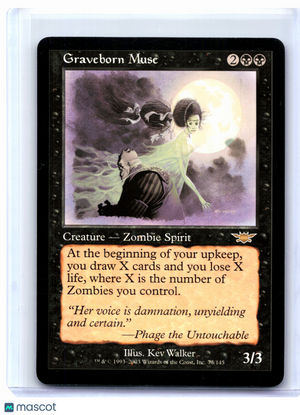 2003 Magic: The Gathering—Graveborn Muse #73 Legions—Rare Nonfoil