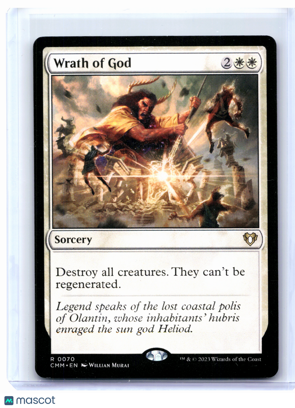 2023 Magic: The Gathering—Wrath of God #0070 Commander Masters—Rare Nonfoil [LP]