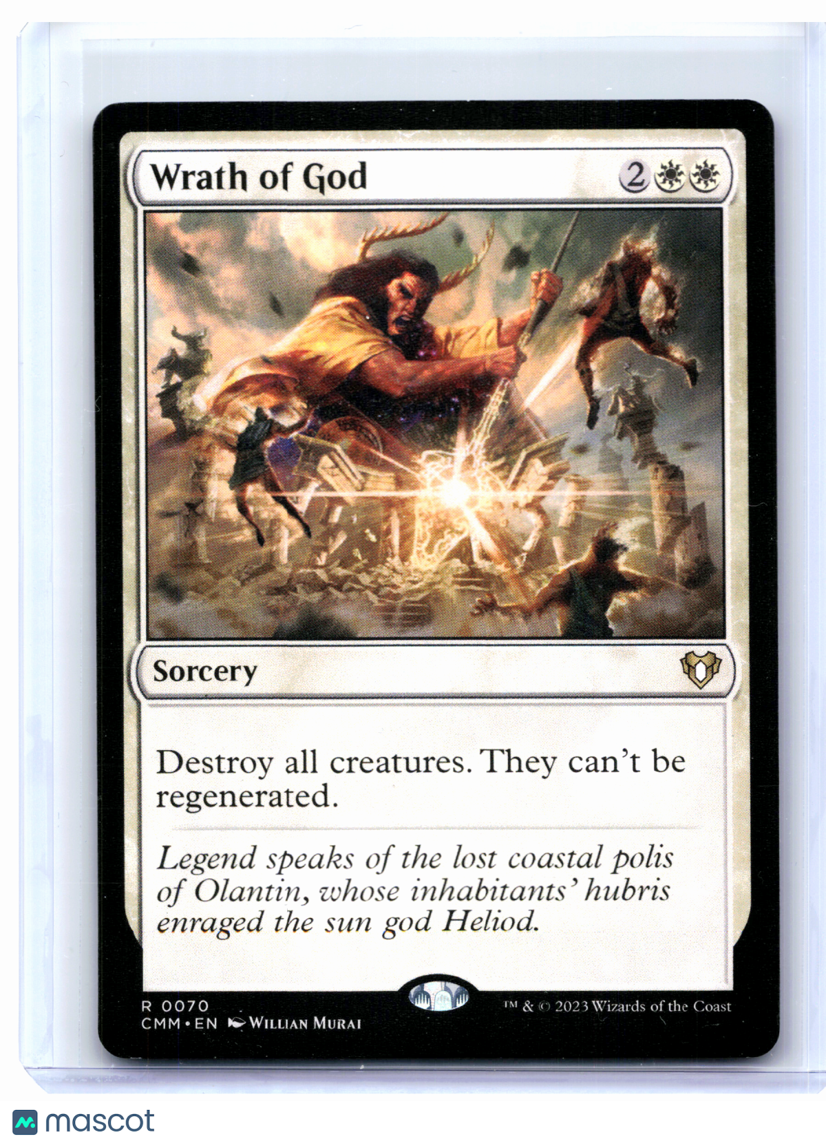 2023 Magic: The Gathering—Wrath of God #0070 Commander Masters—Rare Nonfoil [LP]