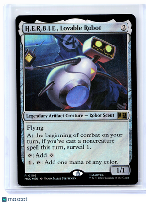 2026 Magic: TG—H.E.R.B.I.E., Lovable Robot #0106 MSC—Rare Surge Foil [LP]