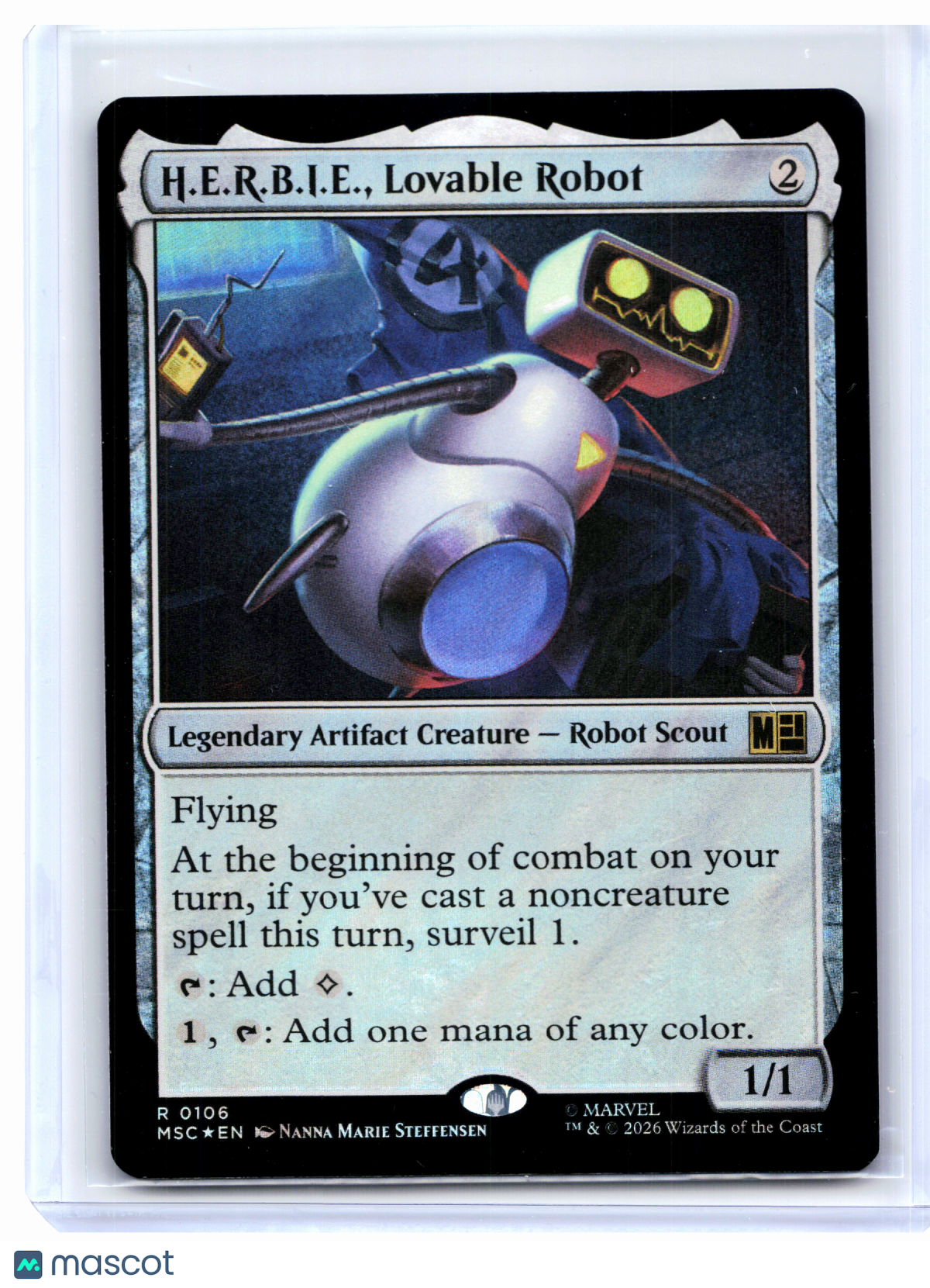 2026 Magic: TG—H.E.R.B.I.E., Lovable Robot #0106 MSC—Rare Surge Foil [LP]