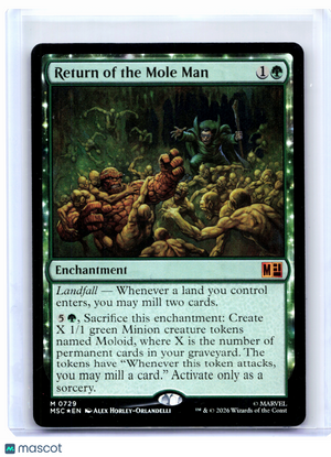 2026 Magic: The Gathering—Return of the Mole Man #0729 MSC—Mythic Foil
