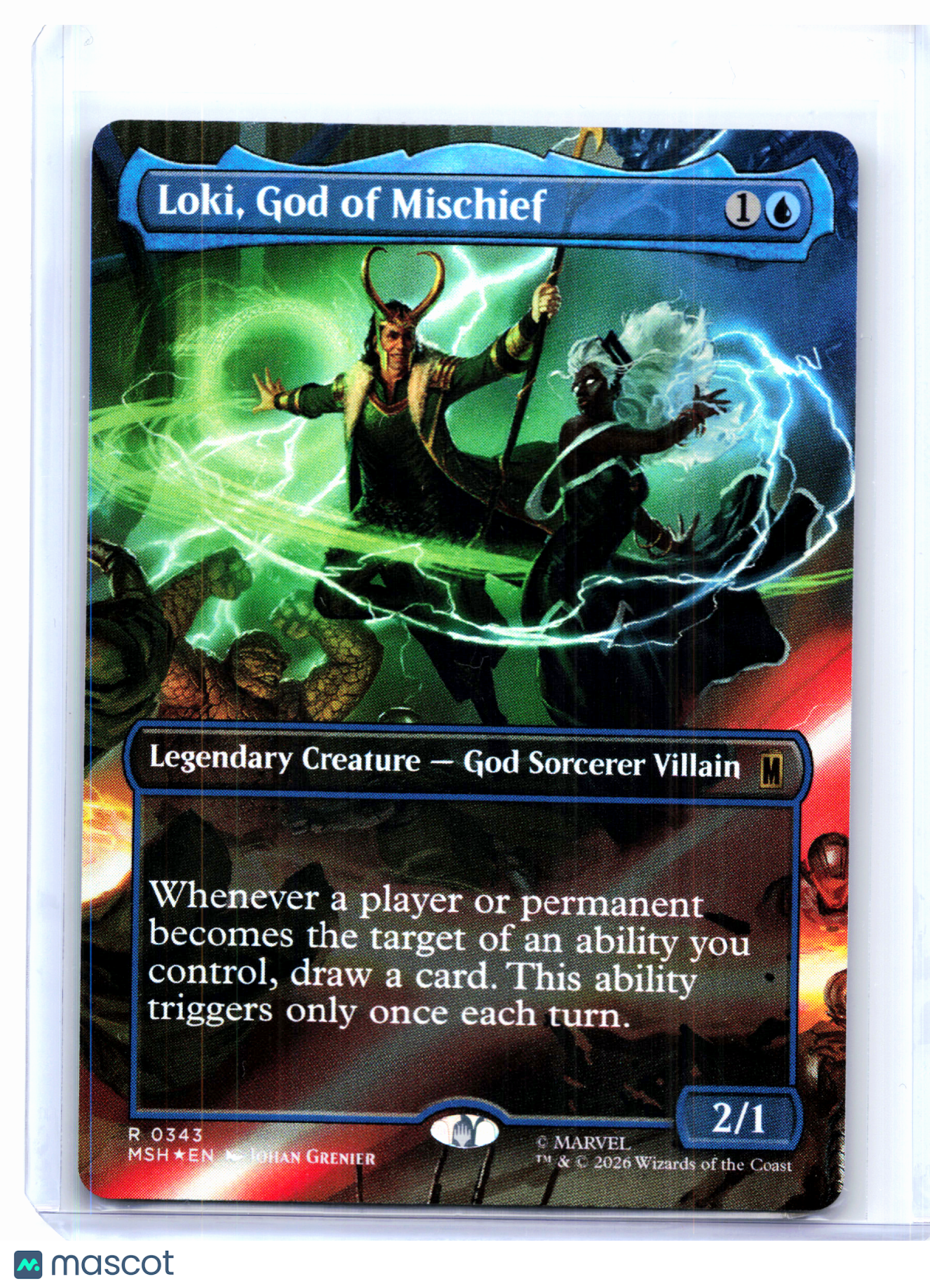 2026 Magic: TG—Loki, God of Mischief (Borderless) #0343 MSH—Rare Foil