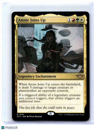 2024 Magic: TG—Annie Joins Up #0191 Outlaws of Thunder Junction—Rare Nonfoil