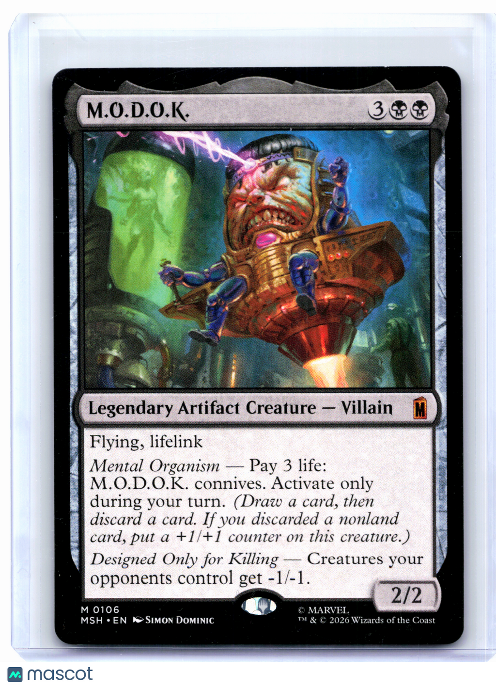 2026 Magic: The Gathering—M.O.D.O.K. #0106 Marvel Super Heroes—Mythic Nonfoil