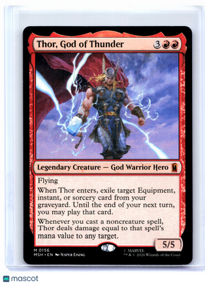 2026 Magic: TG—Thor, God of Thunder #156 Marvel Super Heroes—Mythic Nonfoil