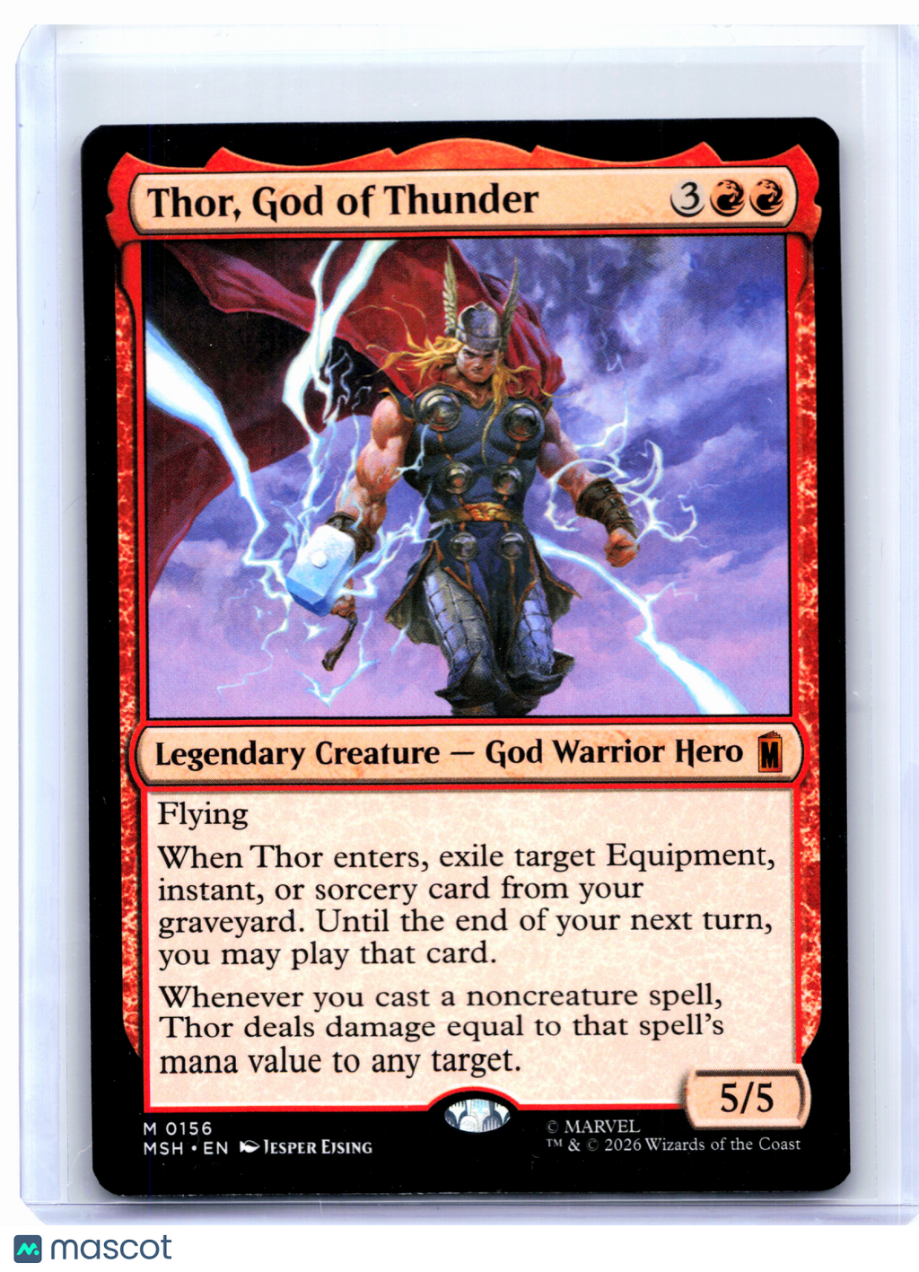 2026 Magic: TG—Thor, God of Thunder #156 Marvel Super Heroes—Mythic Nonfoil [LP]