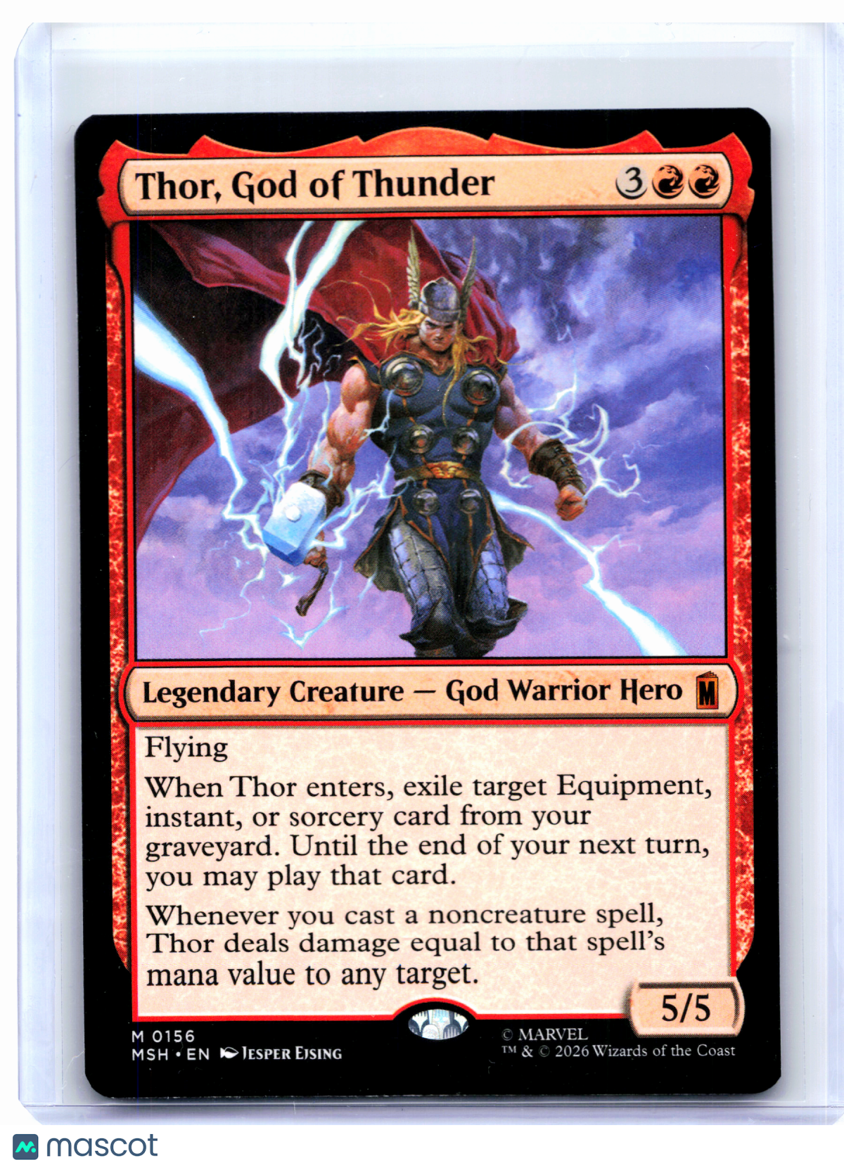 2026 Magic: TG—Thor, God of Thunder #156 Marvel Super Heroes—Mythic Nonfoil [LP]