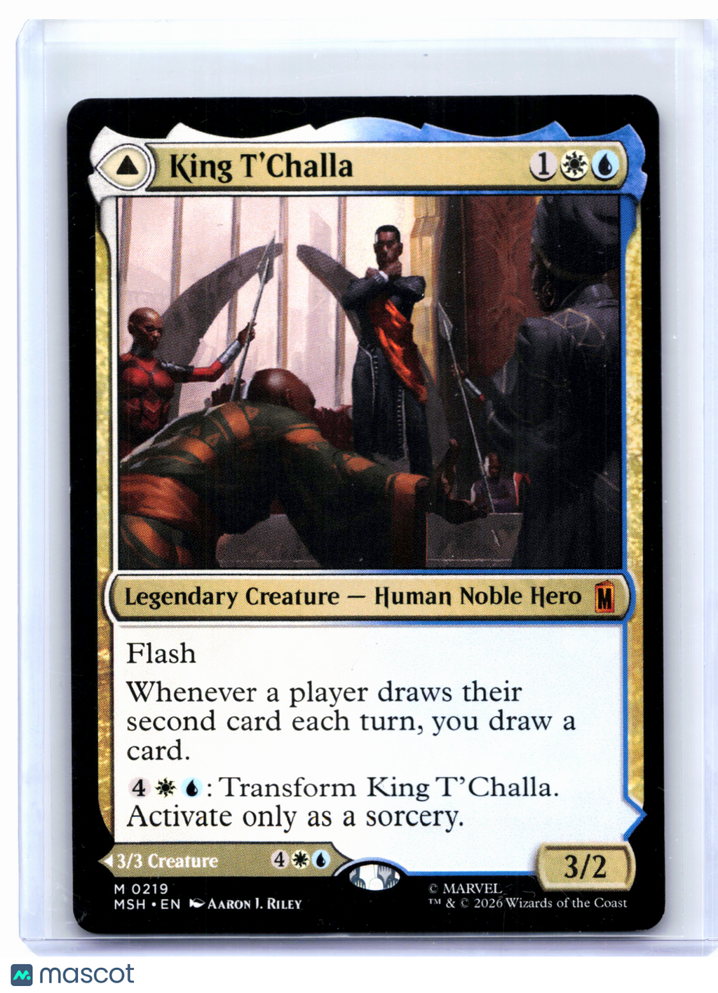 2026 Magic: TG—King T'Challa #0219 Marvel Super Heroes—Mythic Nonfoil [LP]