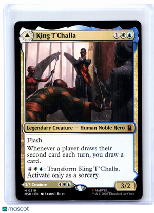 2026 Magic: TG—King T'Challa #0219 Marvel Super Heroes—Mythic Nonfoil [LP]