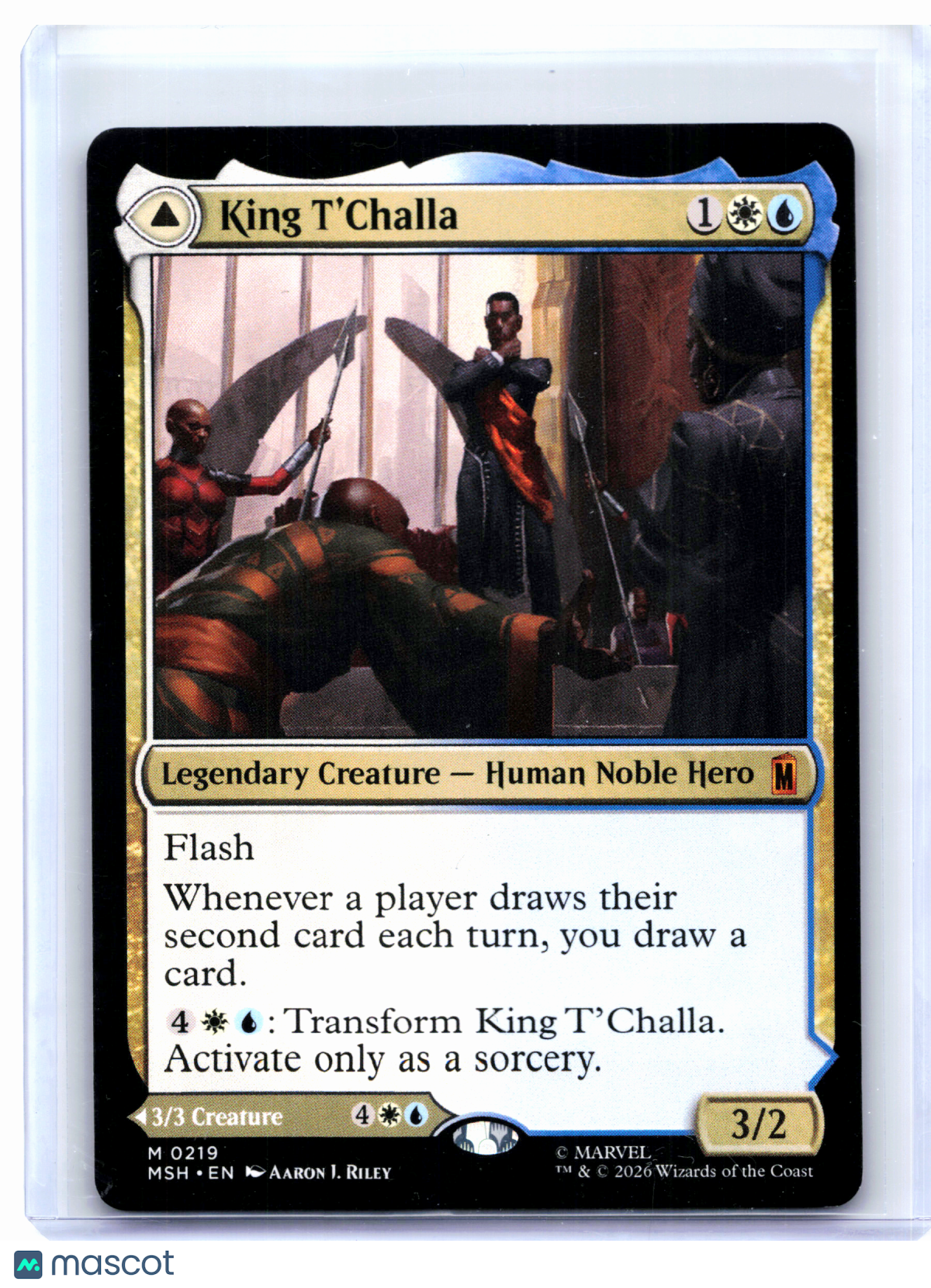 2026 Magic: TG—King T'Challa #0219 Marvel Super Heroes—Mythic Nonfoil [LP]