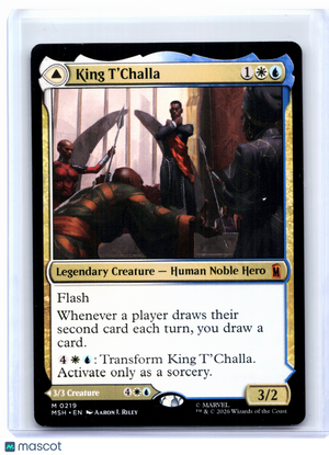 2026 Magic: TG—King T'Challa #0219 Marvel Super Heroes—Mythic Nonfoil