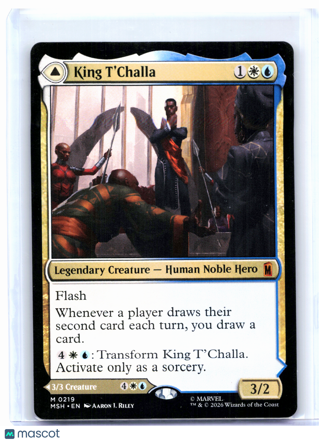 2026 Magic: TG—King T'Challa #0219 Marvel Super Heroes—Mythic Nonfoil