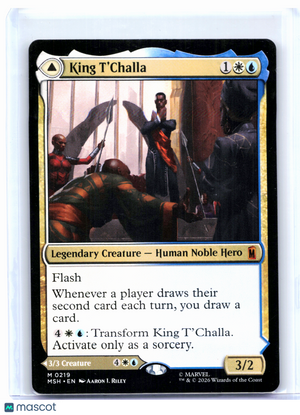 2026 Magic: TG—King T'Challa #0219 Marvel Super Heroes—Mythic Nonfoil