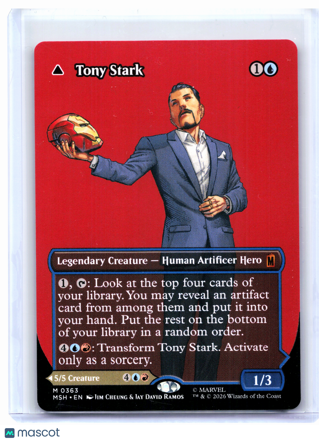2026 Magic: TG—Tony Stark (Borderless) #0363 Marvel Super Heroes—Mythic Nonfoil