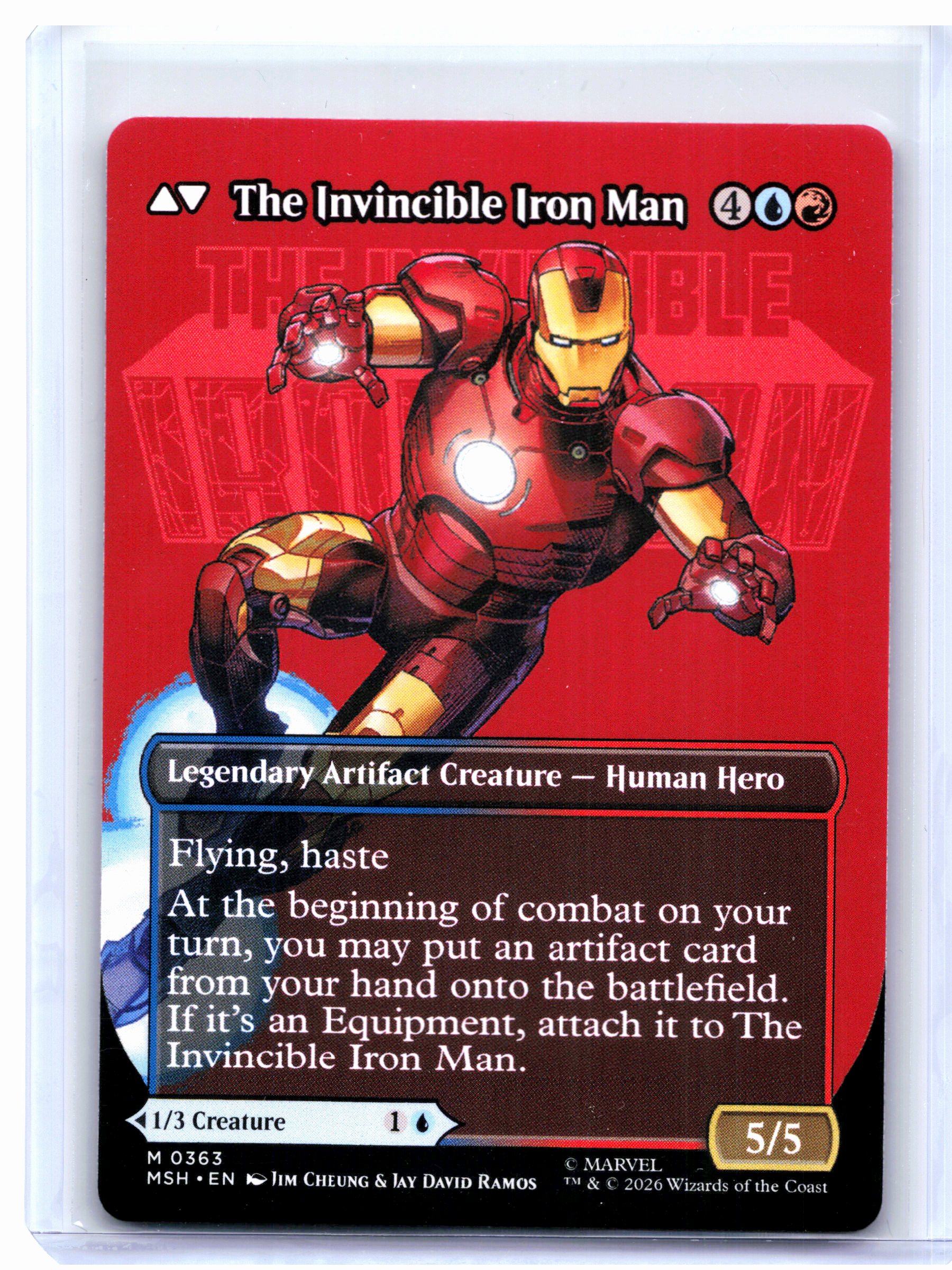 2026 Magic: TG—Tony Stark (Borderless) #0363 Marvel Super Heroes—Mythic Nonfoil