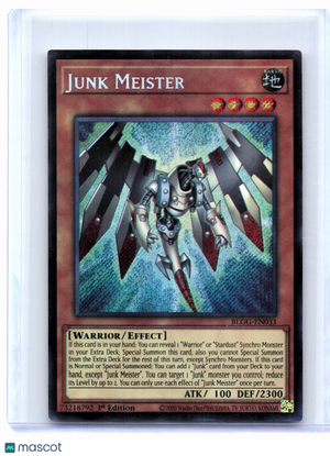 2026 YuGiOh—Junk Meister #BLGG-EN033 Battles of Legend—Secret Rare Foil (1st Ed)
