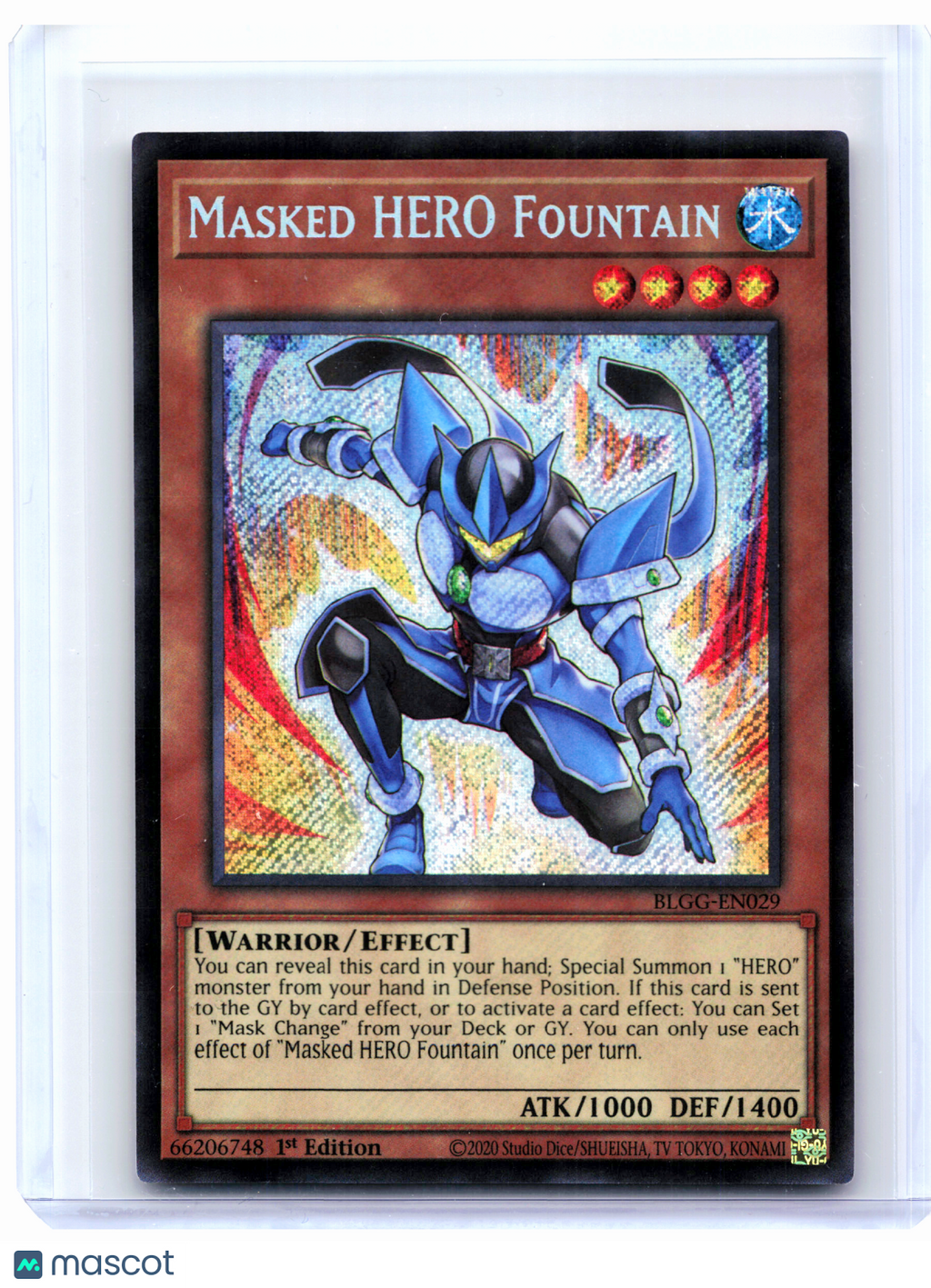 2026 Yu-Gi-Oh!—Masked HERO Fountain #BLGG-EN029—Secret Rare Foil (1st Edition)