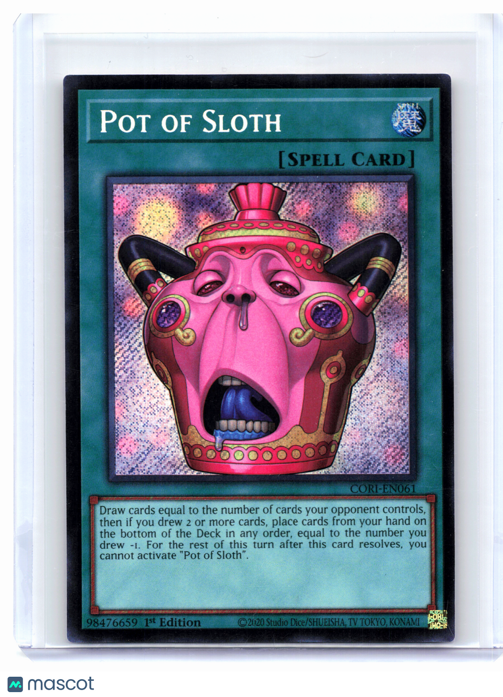 2026 YuGiOh—Pot of Sloth #CORI-EN061 Chaos Origins—Secret Rare Foil (1st Ed)