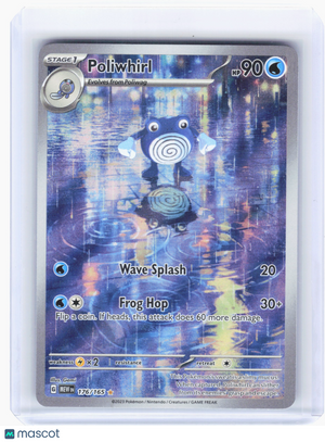 2023 Pokemon—Poliwhirl #176 Scarlet & Violet 151—Illustration Rare Holo [LP]