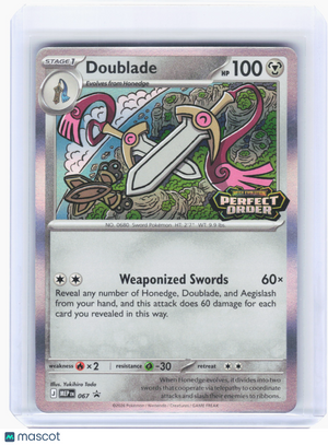 2026 Pokemon—Doublade #67 Mega Evolution—Black Star Promo Holo (Pre-Release)