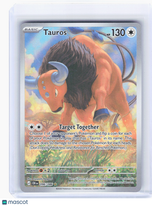 2026 Pokemon—Tauros #96 Chaos Rising—Illustration Rare Holo