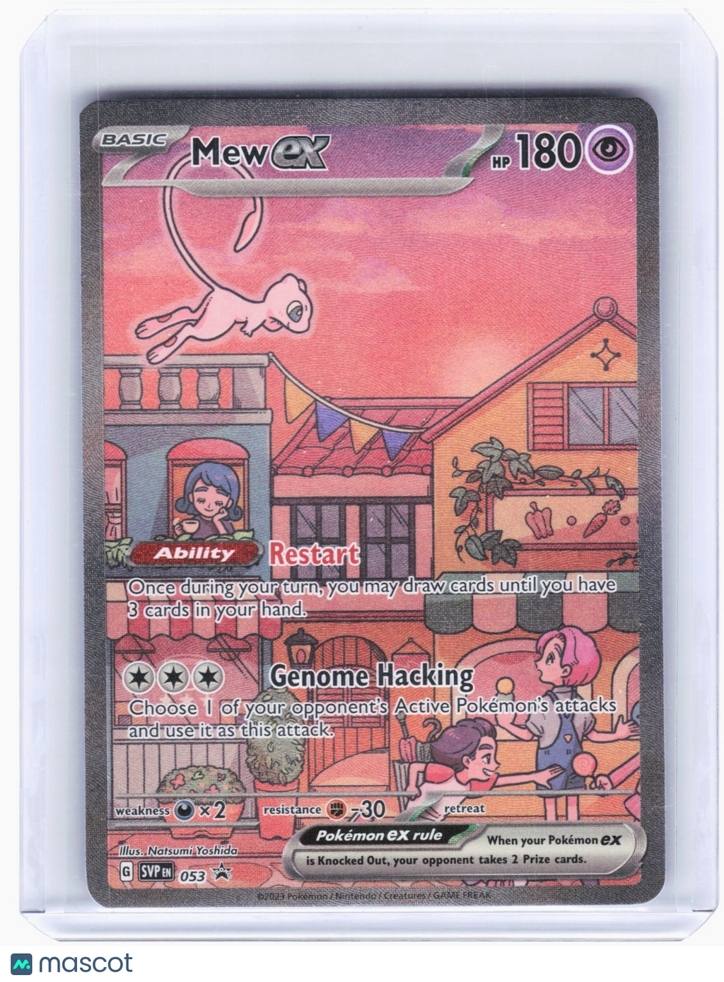 2023 Pokemon—Mew ex #53 Scarlet & Violet Promo Cards—Black Star Promo Holo [LP]