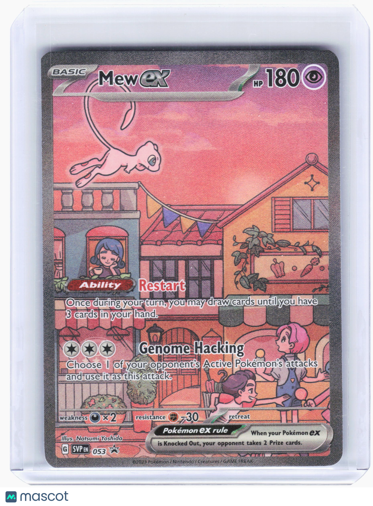 2023 Pokemon—Mew ex #53 Scarlet & Violet Promo Cards—Black Star Promo Holo [LP]