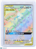 2019 Pokemon—Moltres & Zapdos & Articuno GX #69 Hidden Fates—SR Rainbow [LP]