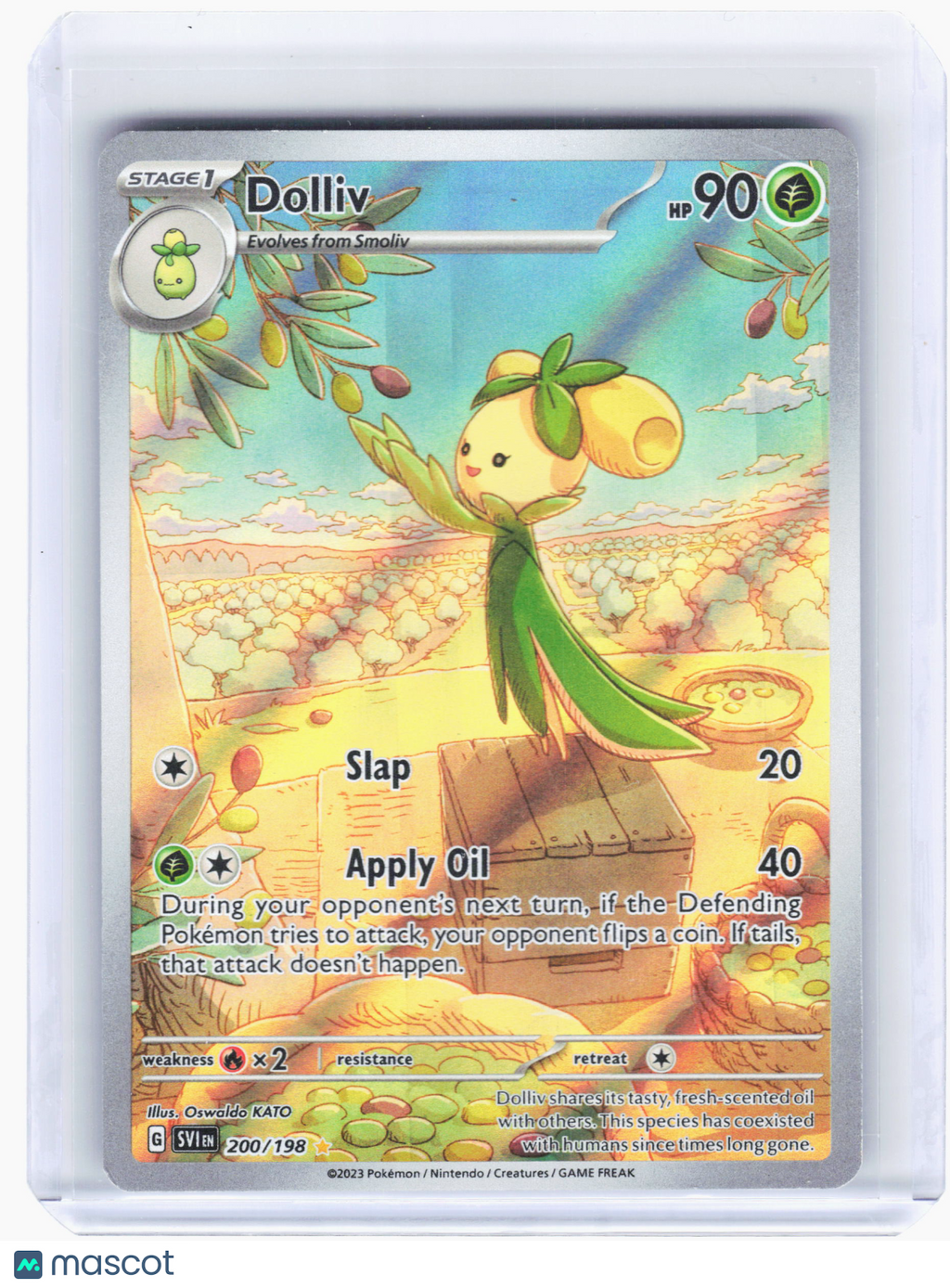 2023 Pokemon—Dolliv #200 Scarlet & Violet Base Set—Illustration Rare Holo