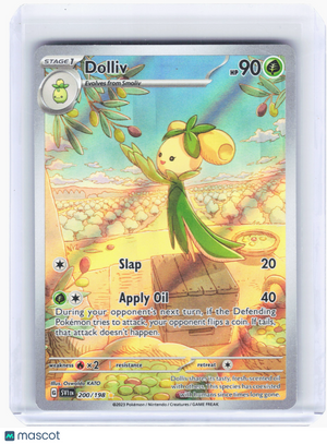 2023 Pokemon—Dolliv #200 Scarlet & Violet Base Set—Illustration Rare Holo