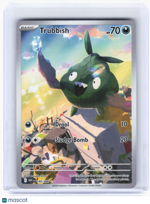 2025 Pokemon—Trubbish #140 White Flare—Illustration Rare Holo