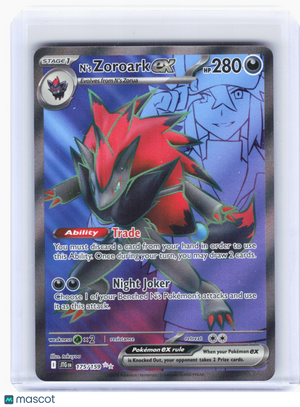 2025 Pokemon—N's Zoroark ex #175 Journey Together—Ultra Rare Holo