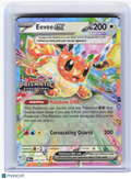 2025 Pokemon—Eevee ex #75 Prismatic Evolutions—RR Holo (PE Stamped) (Sealed)