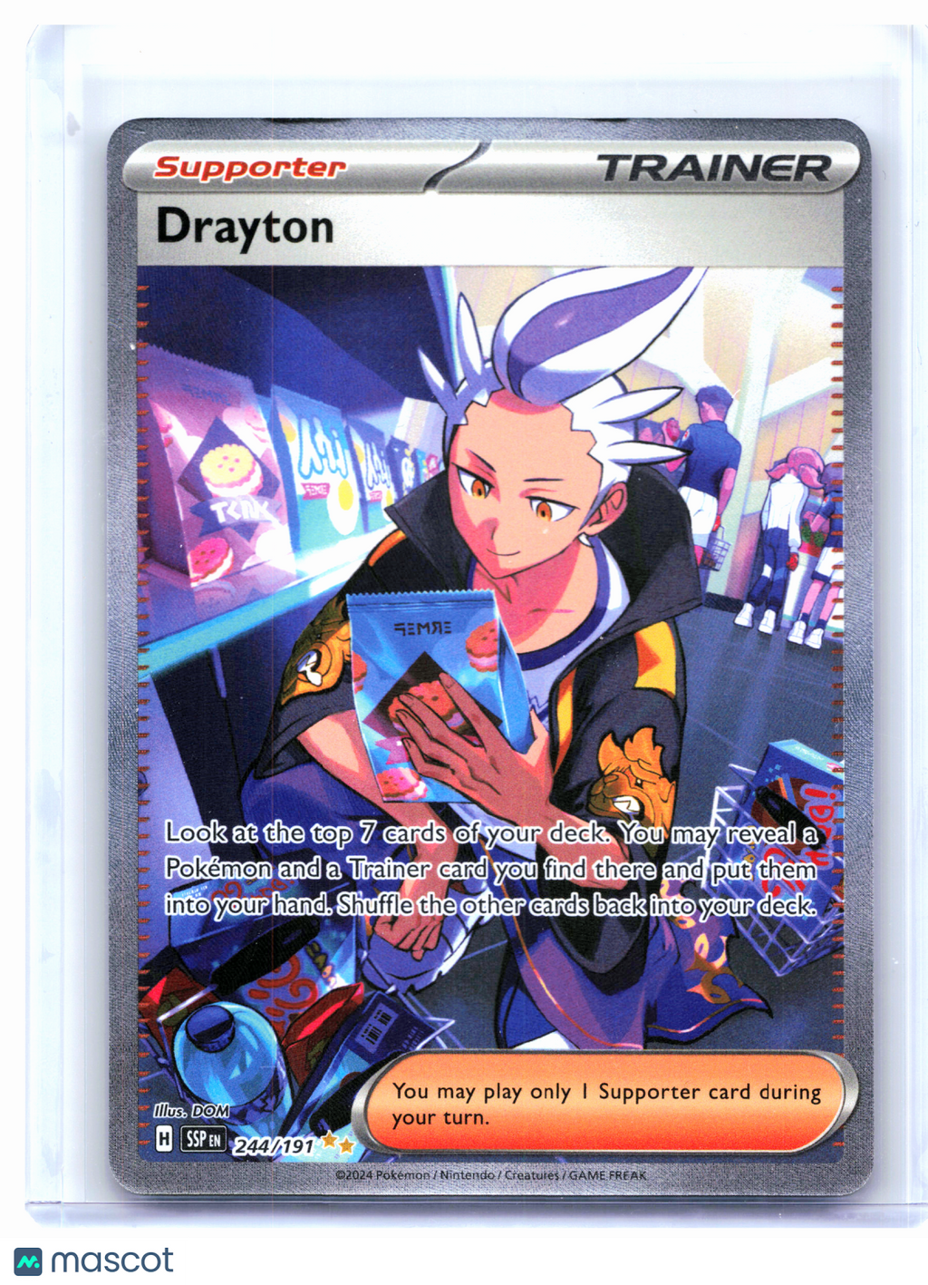 2024 Pokemon—Drayton #244/191 Surging Sparks—Special Illustration Rare Holo